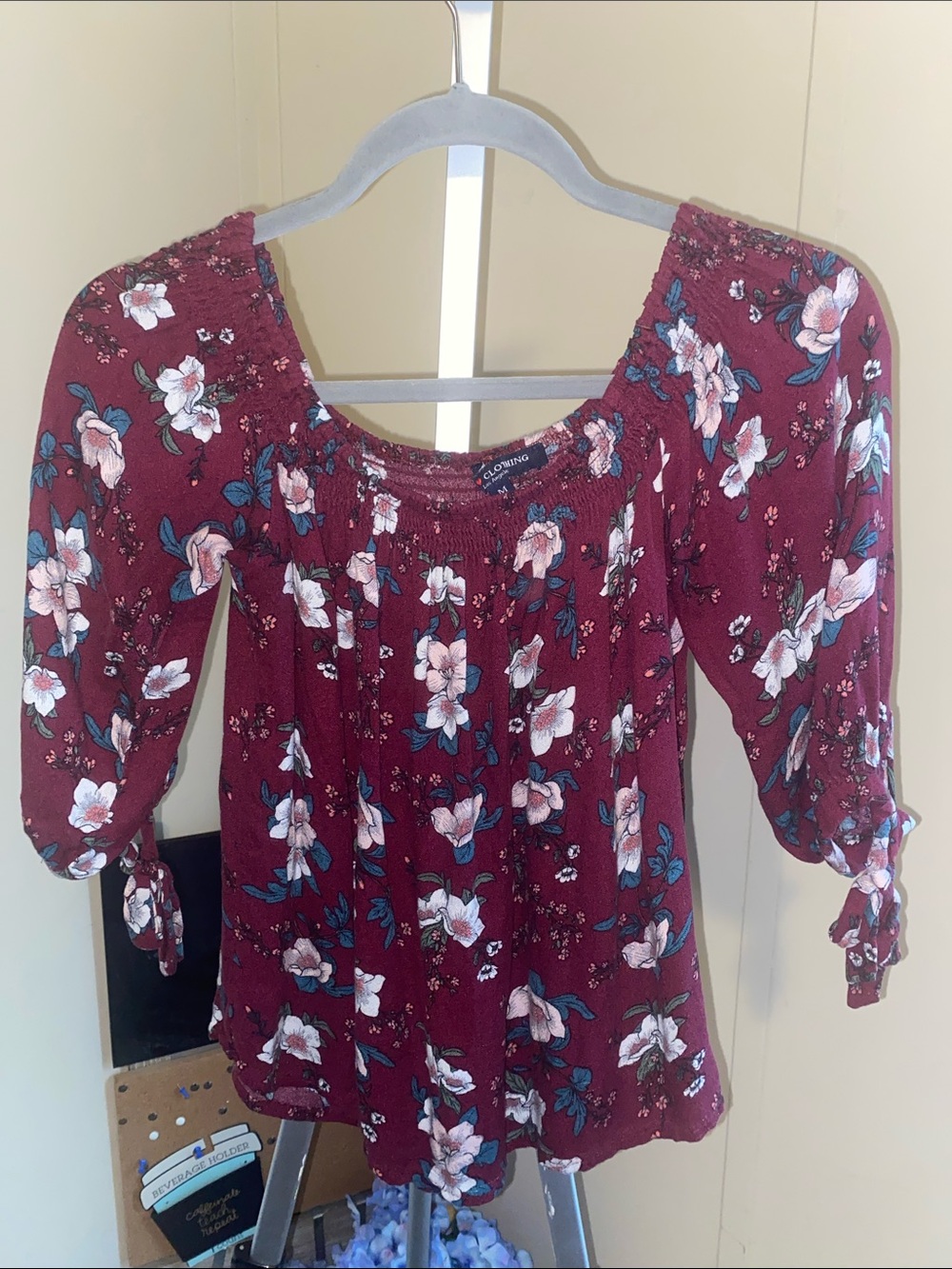 Floral Off-Shoulder Blouse